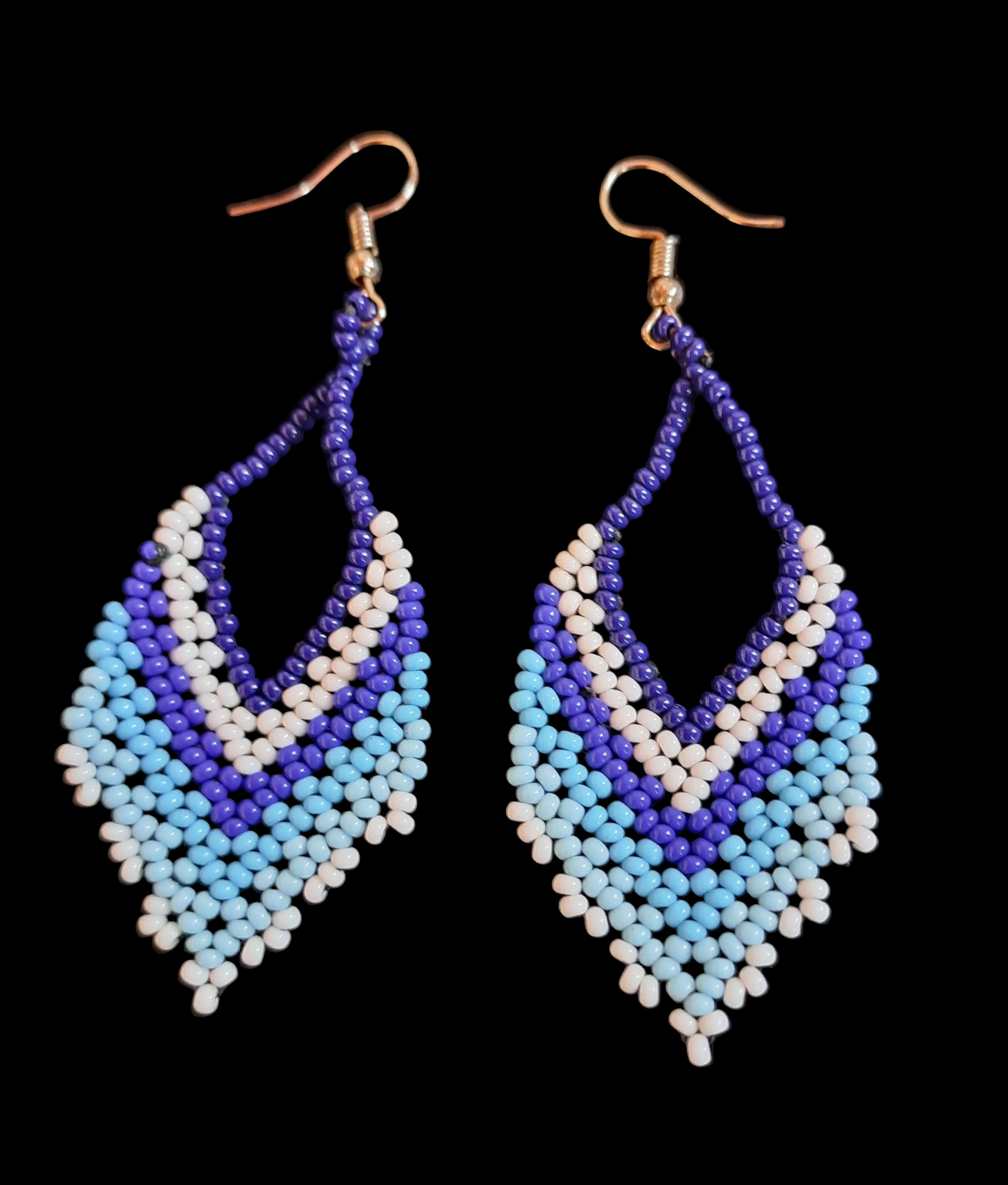 'Maria' beaded drop earrings